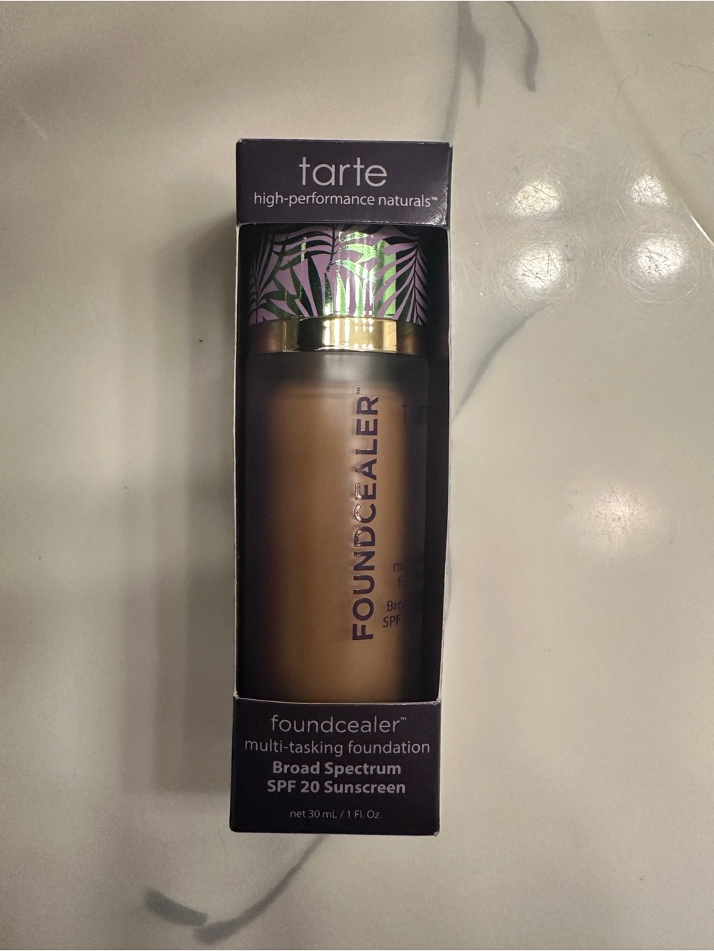 tarte Foundcealer Multi-Tasking Foundation - Medium Tan Bottle with Purple Cap